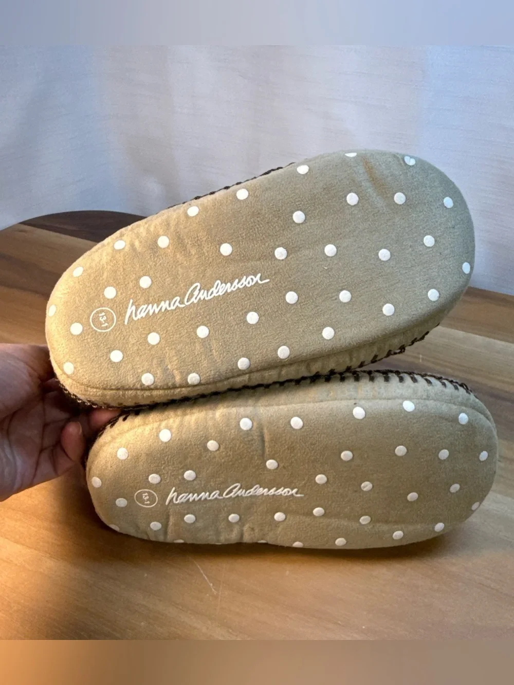 New Hanna Andersson Critter Moose Slippers Bootie Sherpa Fleece Sz 13-1 Wool